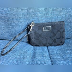 Coach Black Wristlet Clutch NEVER USED, without tags.